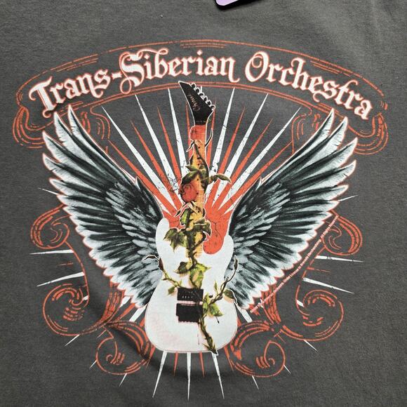 Trans Siberian Orchestra Shirt Mens XL Charcoal Concert Winter Tour 2009 2010 - Picture 2 of 8